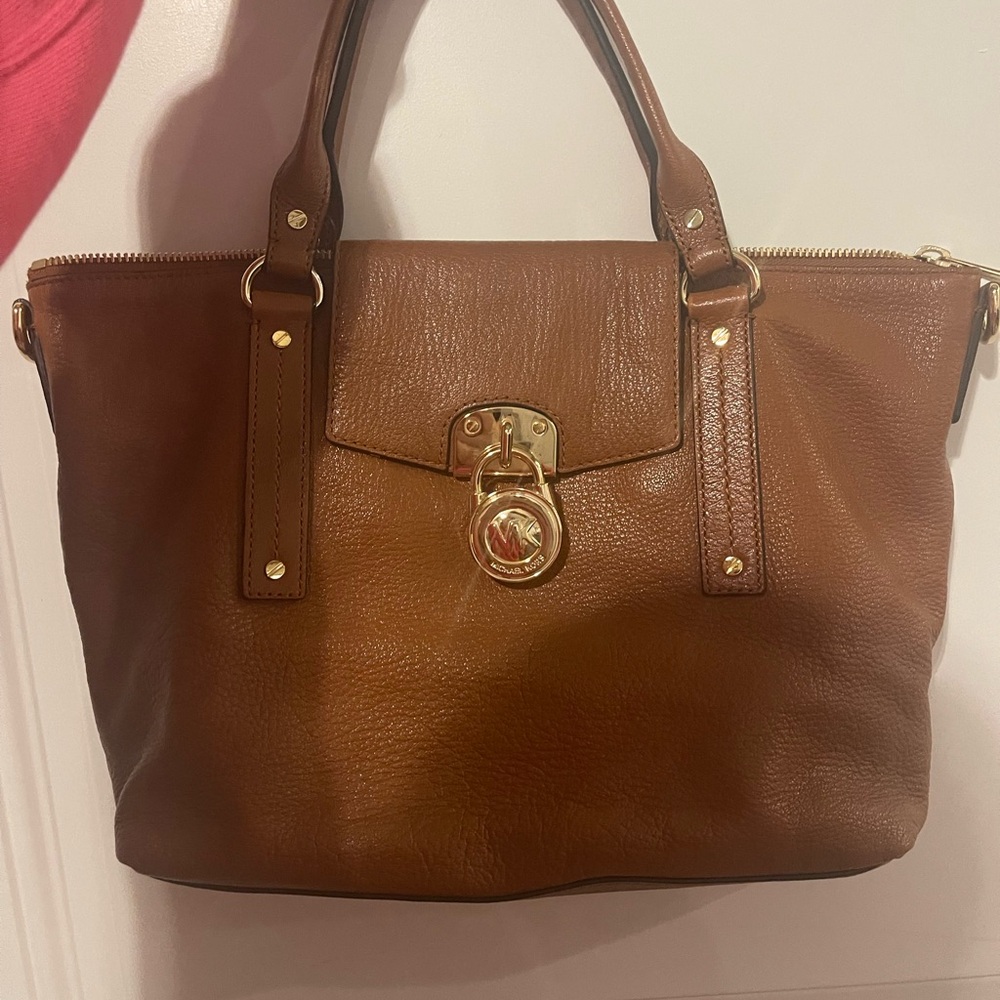 Michael Kors Tan Leather Shoulder Bag